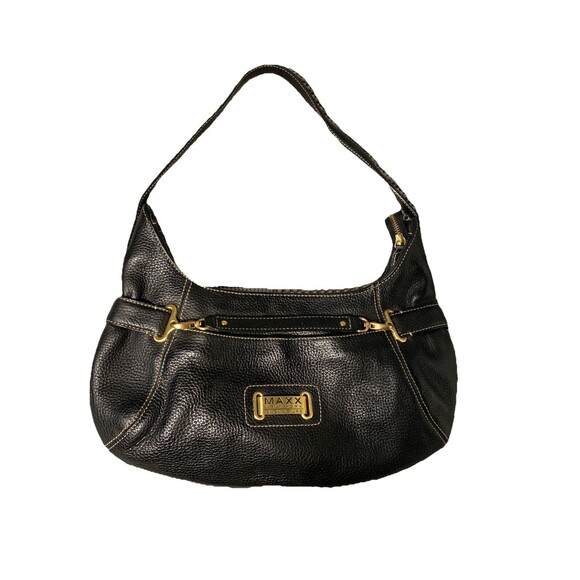 Max New York Signature Black Pebbles‎ Leather Women - Picture 1 of 10